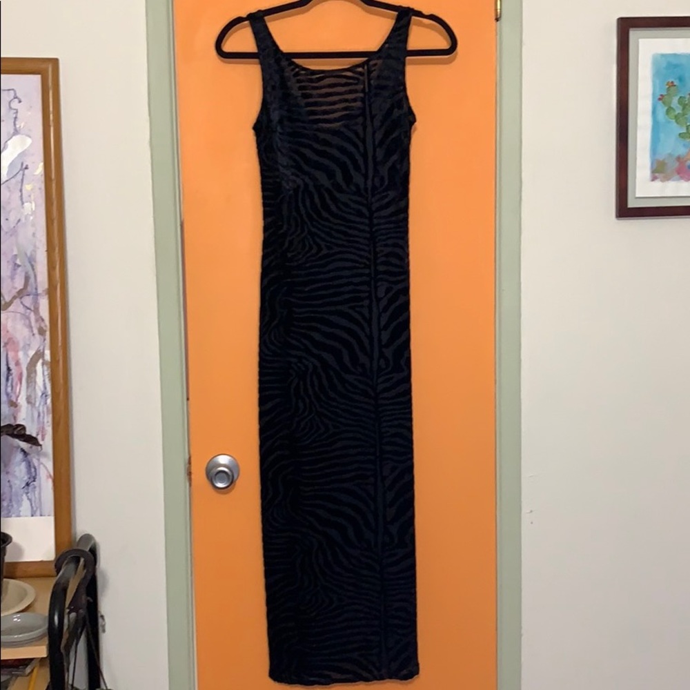 Burnout Zebra Print Dress.